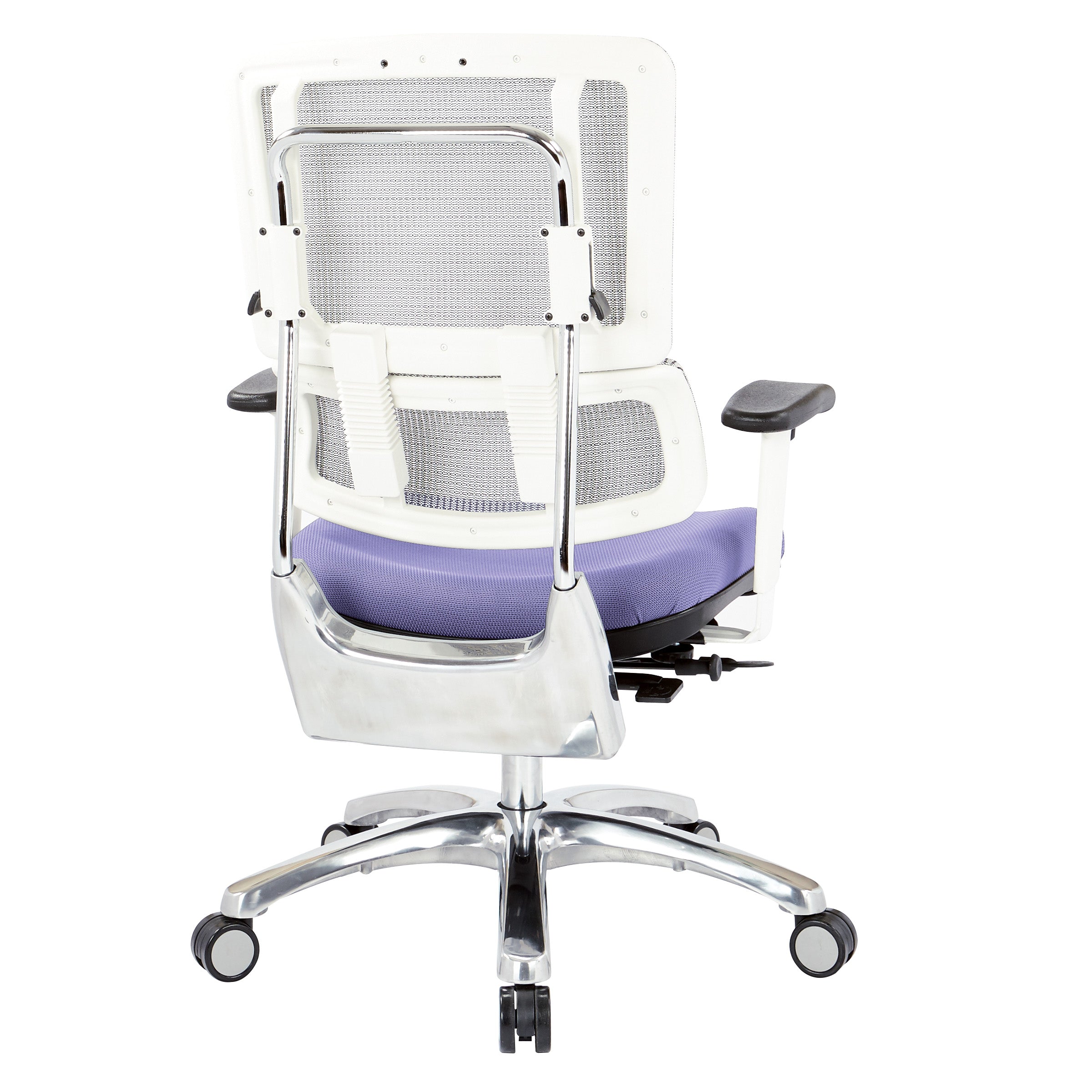 White Vertical Mesh Chair